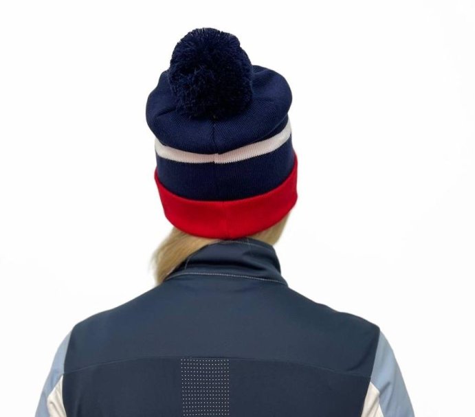 Шапка MOAX Blizzard 46631M/75100 синий/красный 56