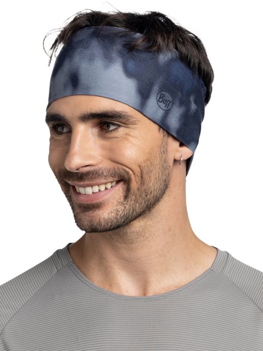 Повязка Buff CoolNet UV Wide Headband Mines Graphite 135904.901.10.00