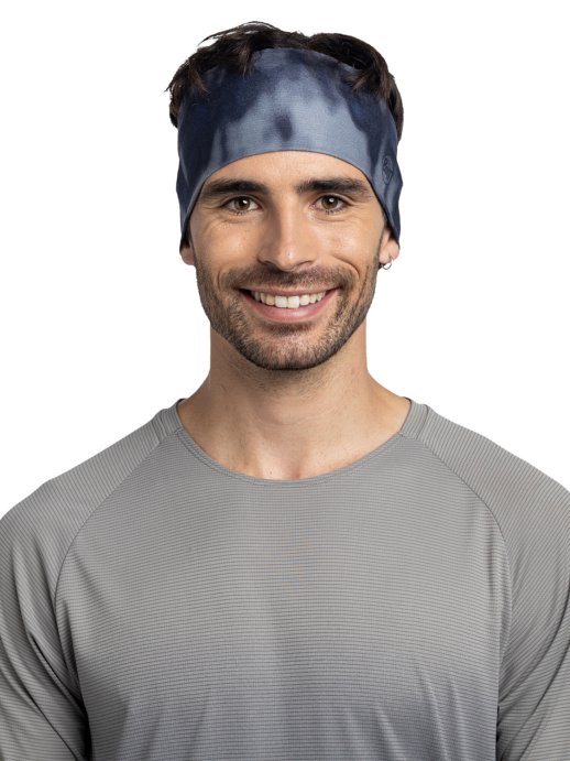 Повязка Buff CoolNet UV Wide Headband Mines Graphite 135904.901.10.00