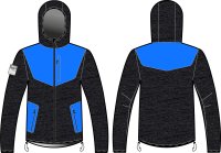 Куртка KV+ FOCA Jersey with hood man dark grey\blue 23V122.2