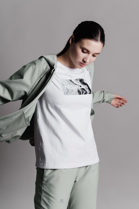 Футболка Nordski Simple Logo White W NSW829001