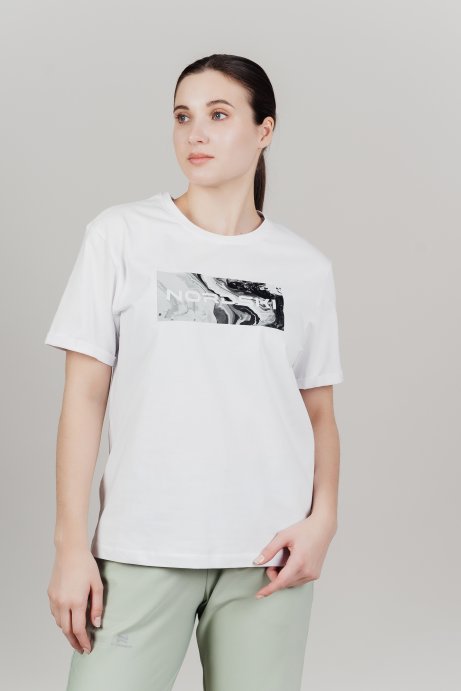 Футболка Nordski Simple Logo White W NSW829001