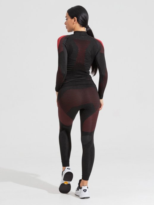 Термобелье V-MOTION ALPINESPORTS Женский ASW Черно-красный в Новосибирске