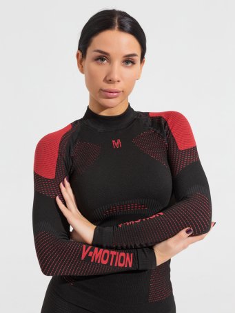 Термобелье V-MOTION ALPINESPORTS Женский ASW Черно-красный