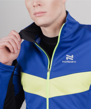 Костюм разминочный Nordski Base True Blue/Lime NSM815030