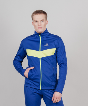 Костюм разминочный Nordski Base True Blue/Lime NSM815030