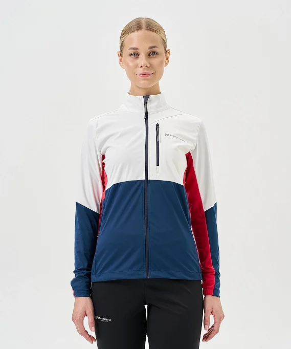 Тренировочная куртка Nordski PRO TOUR White/Deep/Red W NSW640394