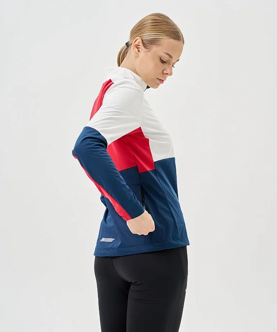 Тренировочная куртка Nordski PRO TOUR White/Deep/Red W NSW640394