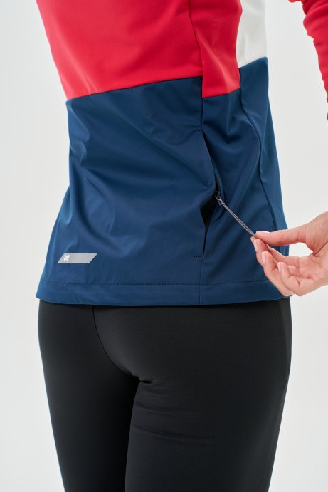 Тренировочная куртка Nordski PRO TOUR White/Deep/Red W NSW640394