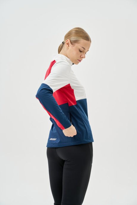 Тренировочная куртка Nordski PRO TOUR White/Deep/Red W NSW640394