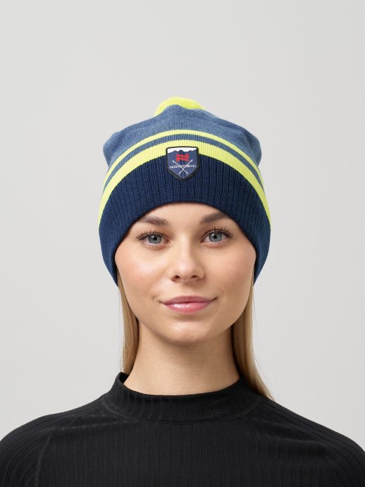 Шапка Nordski Move Jeans/Yellow NSV726376