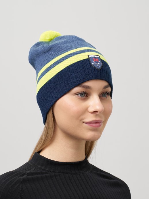 Шапка Nordski Move Jeans/Yellow NSV726376