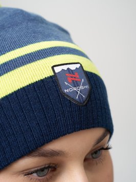 Шапка Nordski Move Jeans/Yellow NSV726376