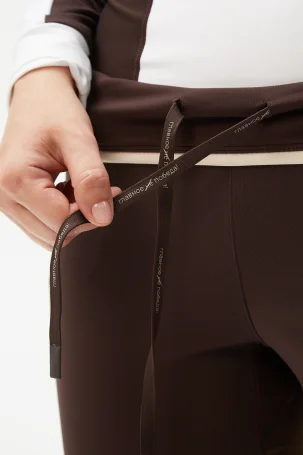 Тайтсы Bivium "СноуРан" жен. молочный_кофейный