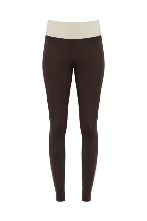 Тайтсы Bivium "СноуРан" жен. молочный_кофейный