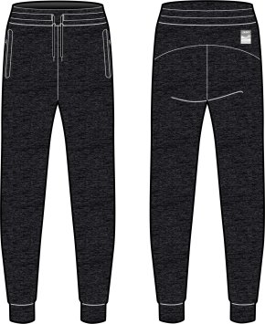 Брюки KV+ FOCA jogger pants man, dark grey\ melange 23V126.1