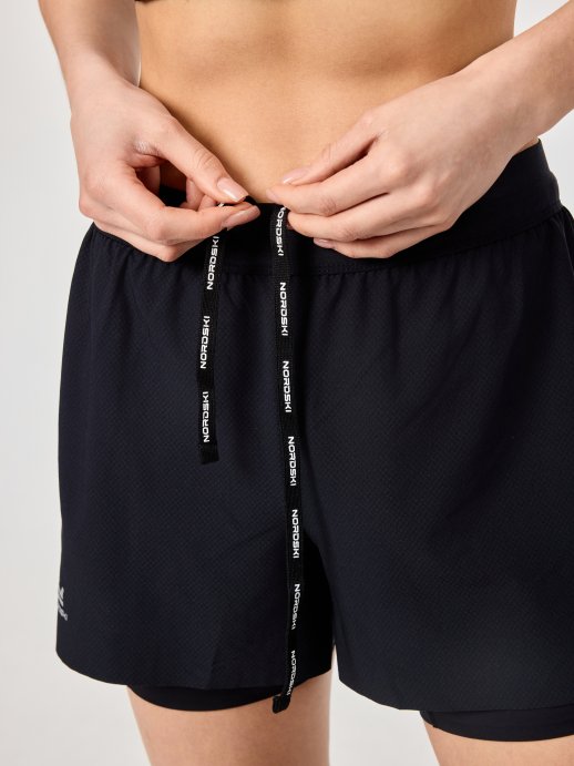 Шорты с лосинами Nordski Stayer Black W NSW285100