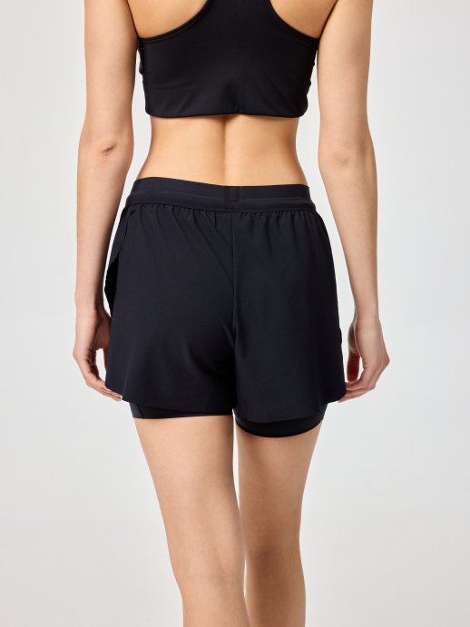 Шорты с лосинами Nordski Stayer Black W NSW285100