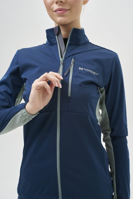 Тренировочная куртка Nordski PRO TOUR Deep/Ice Mint W NSW640061