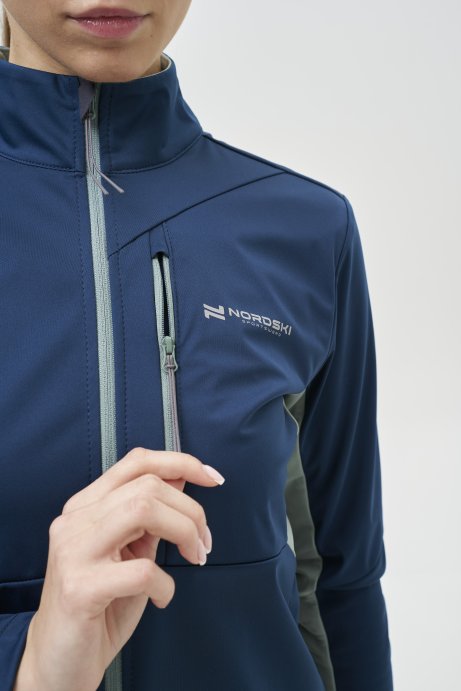 Тренировочная куртка Nordski PRO TOUR Deep/Ice Mint W NSW640061