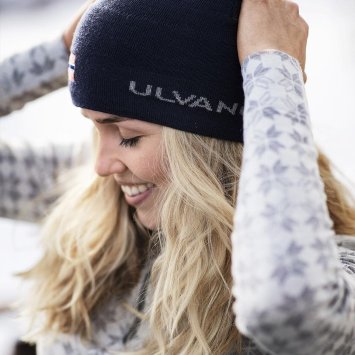 Шапка ULVANG Lillehammer 49731/75016 синий/сер.меланж 58