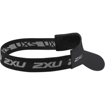 Козырек для бега 2XU на резинке BLK/BLK Чёрный/Серебряный OSFA UQ5687f