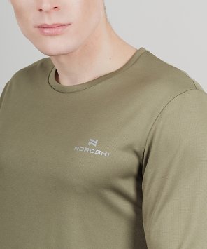 Футболка Nordski Run Olive с длинным рукавом NSM492425