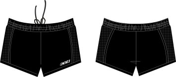 Шорты KV+ ARENA running shorts man, black 21S03.1