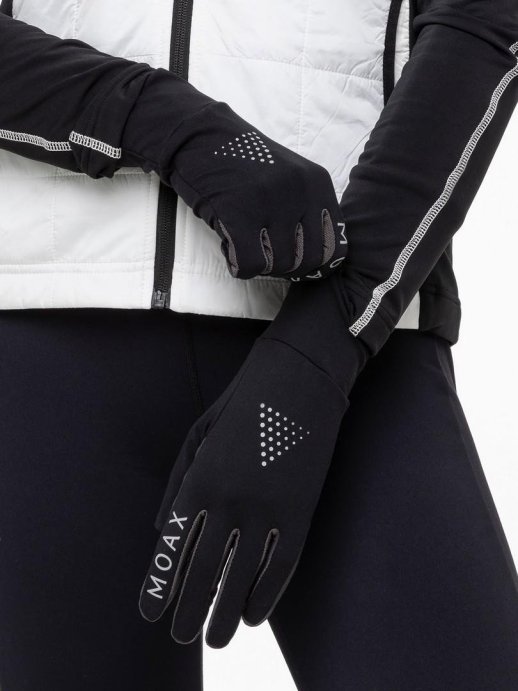 Перчатки Moax Light run M2231/10001 черный /серый
