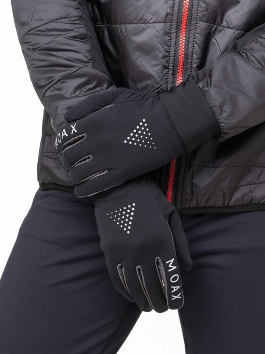 Перчатки Moax Light run M2231/10001 черный /серый