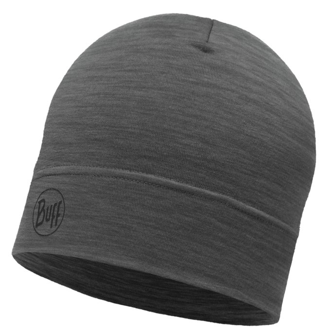 Шапка Buff Merino Lightweight Beanie Solid Grey 113013.937.10.00