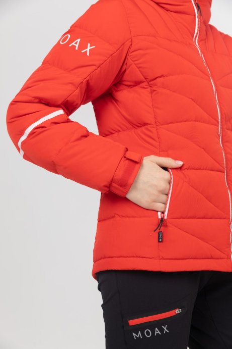 Куртка пуховая MOAX Club Team жен. SW222344/91401 огненно-красный