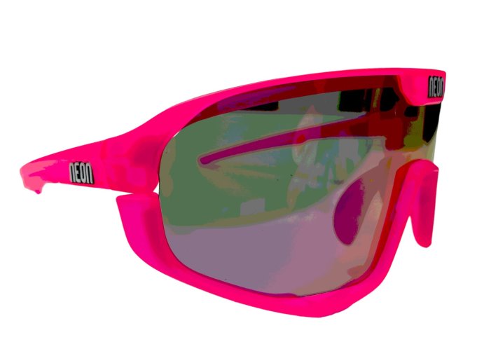 Очки NEON LEGKOV VOLCANO Crystal Pink Mirror Green (2 линзы)