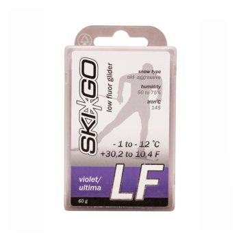 Парафин SKIGO LF Violet (для жестк., абразивн. снега) (-1°С -12°С) 60 г.