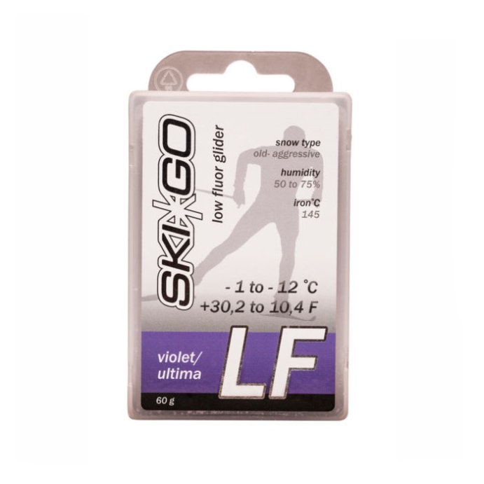 Парафин SKIGO LF Violet (для жестк., абразивн. снега) (-1°С -12°С) 60 г.