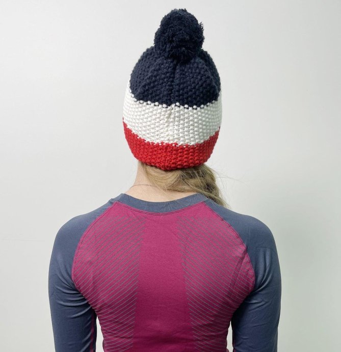 Шапка GTS CORN KNIT 3 полоски 30 красный OS в Твери