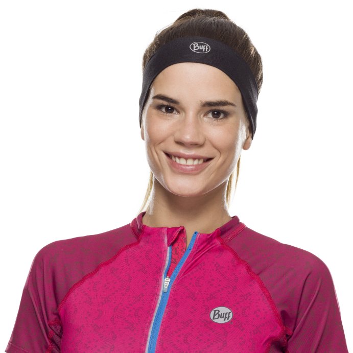 Повязка Buff Coolnet UV+ Slim Headband Solid Black 120060.999.10.00