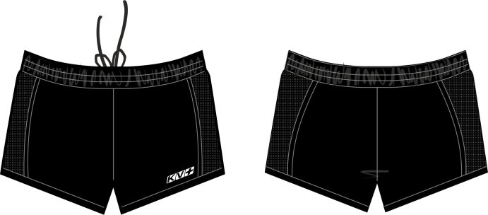 Шорты KV+ ARENA running shorts woman, black 21SW03.1
