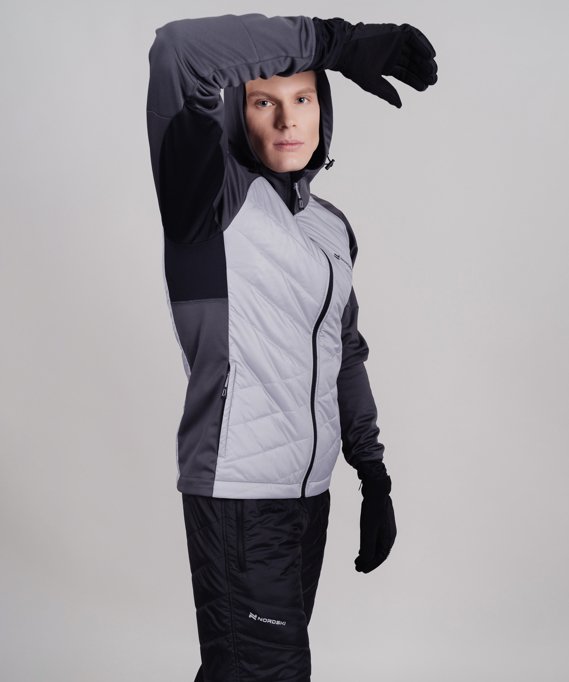 Куртка Nordski Hybrid Hood Grey NSM850201 в Твери
