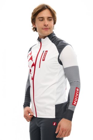 Жилет Bivium Пик 3.0 муж. белый_графитовый