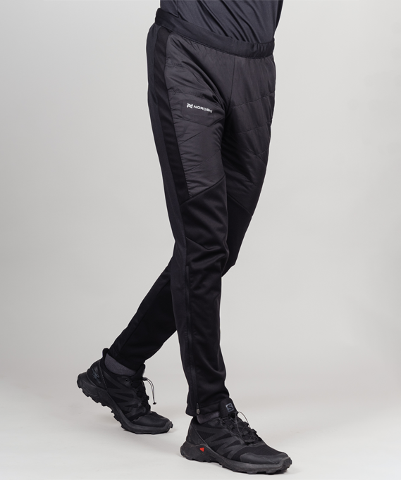 Костюм тренировочный Nordski Hybrid Pro Black/Grey NSM303201/NSM505100