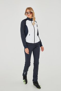 Куртка разминочная BIVIUM "Баланс" SJK201W-0401 жен. синий-белый