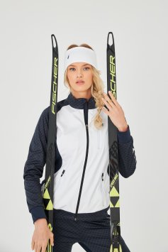 Куртка разминочная BIVIUM "Баланс" SJK201W-0401 жен. синий-белый