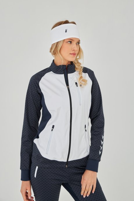 Куртка разминочная BIVIUM &quot;Баланс&quot; SJK201W-0401 жен. синий-белый