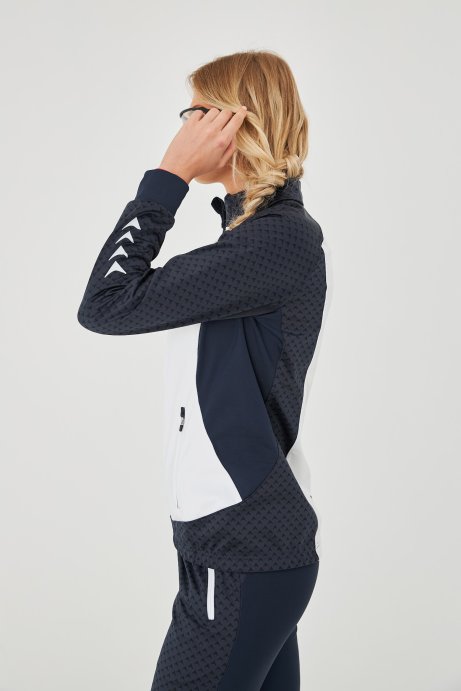 Куртка разминочная BIVIUM &quot;Баланс&quot; SJK201W-0401 жен. синий-белый