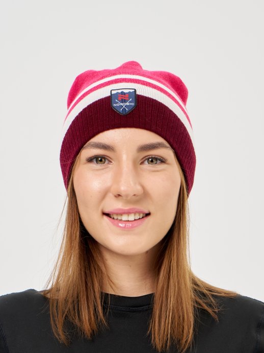 Шапка Nordski Move Pink/White NSV726913