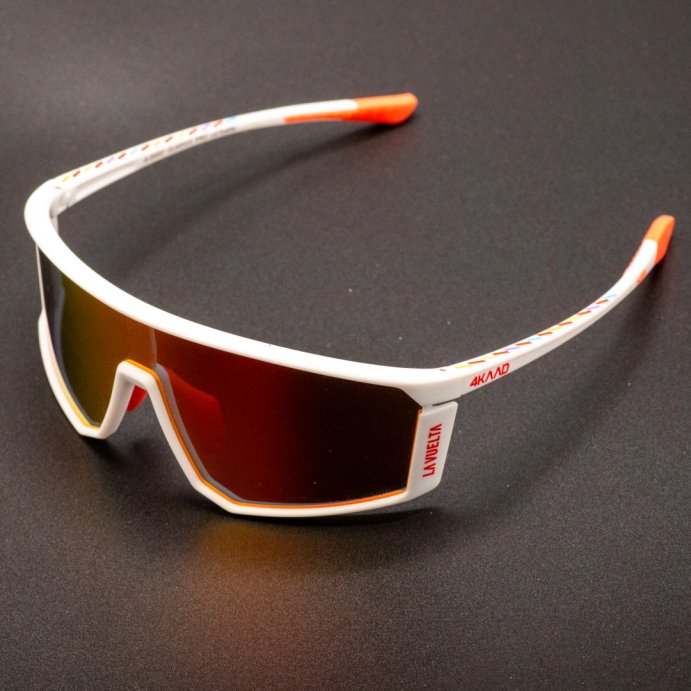 Очки 4KAAD CLASICO PRO LA VUELTA, бел. оправа, красн. линза в Новосибирске