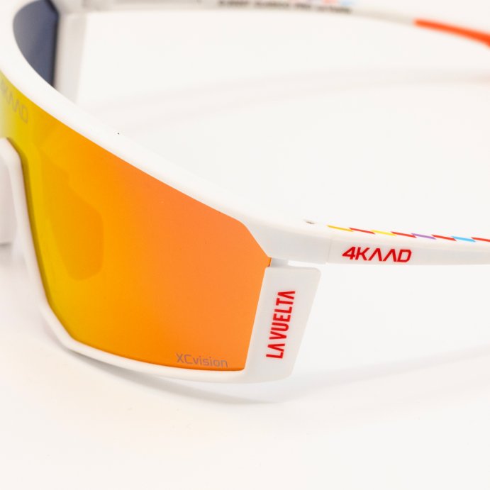 Очки 4KAAD CLASICO PRO LA VUELTA, бел. оправа, красн. линза в Новосибирске