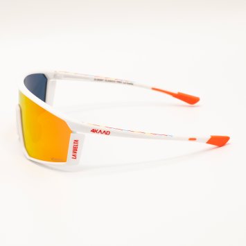 Очки 4KAAD CLASICO PRO LA VUELTA, бел. оправа, красн. линза