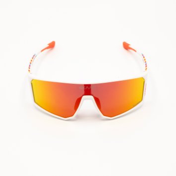 Очки 4KAAD CLASICO PRO LA VUELTA, бел. оправа, красн. линза